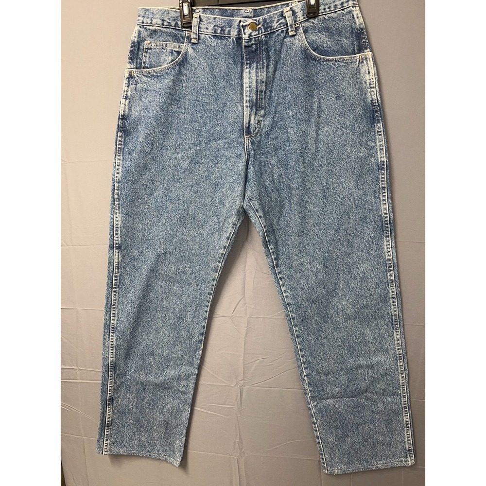 Bulwark Jeans Mens 38x37 Blue Denim Medium Wash Straight Leg Flame Resistant
